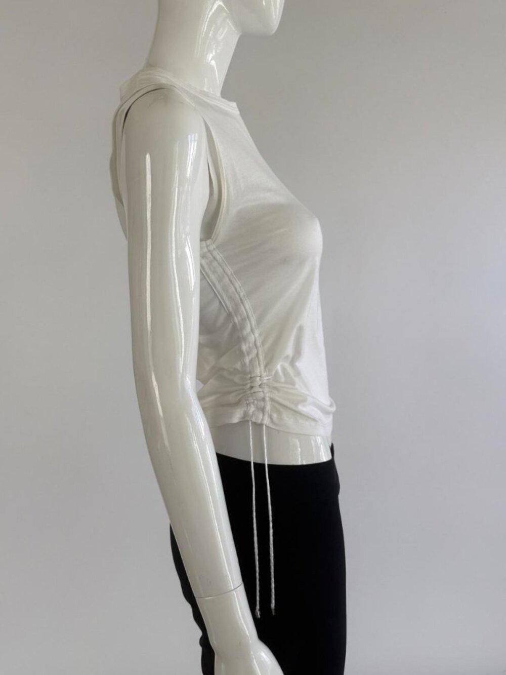 Gucci Vintage Tom Ford Era Ruched Side Sleeveless Top